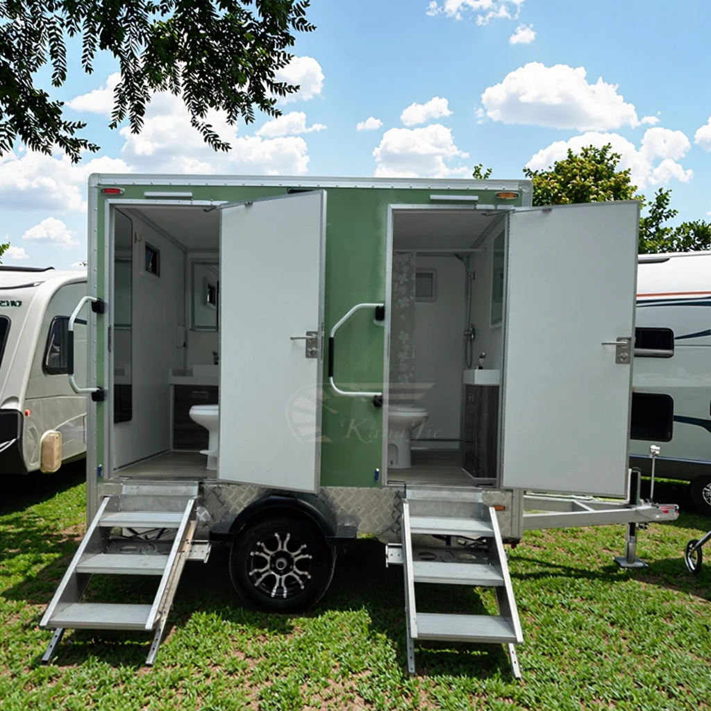 Top Fashion Portable Toilet Modern Design Double Squat Multi-Functional Simple Assembly For Outdoor Use For Two Toilets Bathroom