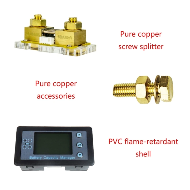 Upgraded Battery Meter Impact Resistant Battery Meter for Test Power Equipments