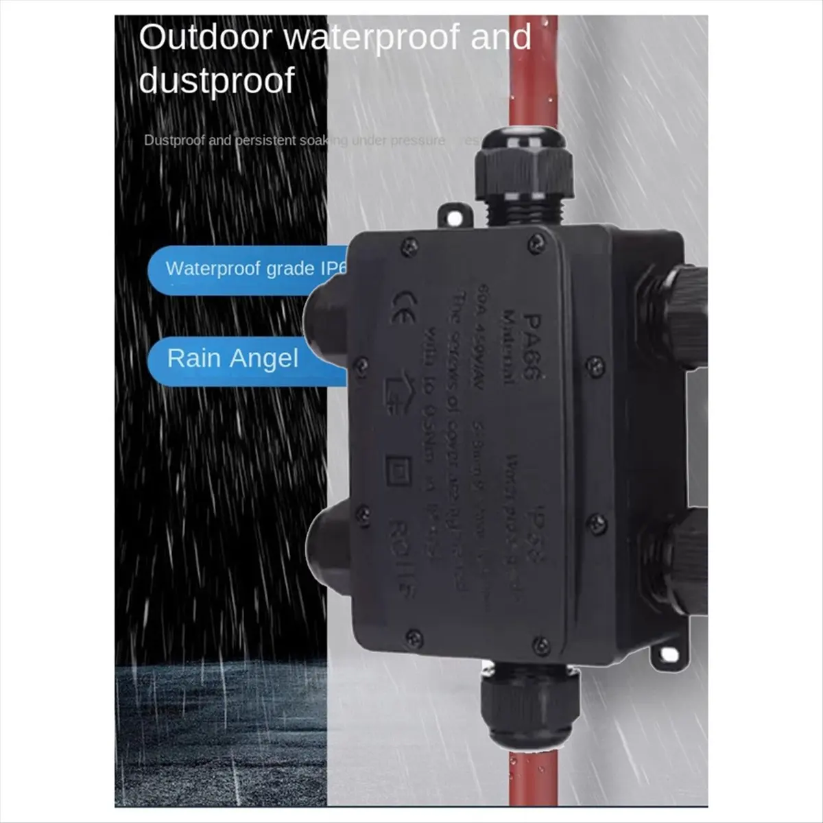 A14G Waterproof Junction Box IP68 Outdoor Waterproof Junction Box with Terminal IP68 Designed for Buried Wires-C