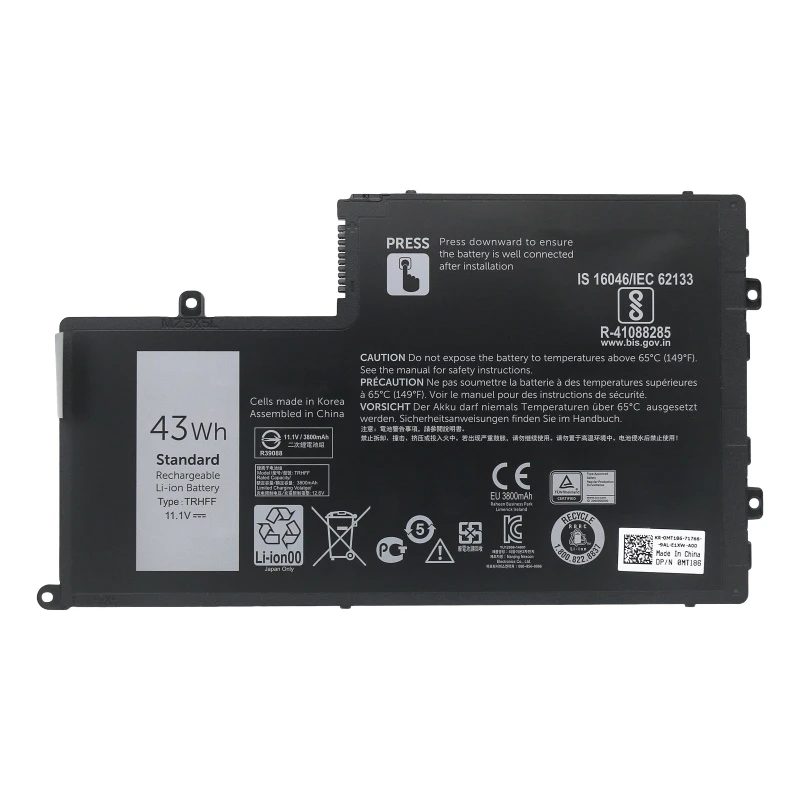 TRHFF 43WH Laptop Battery For Dell Inspiron 5547 5545 5548 5557 5445 5448 5447   5457 3450 3550 1V2F6 01V2F 0PD19
