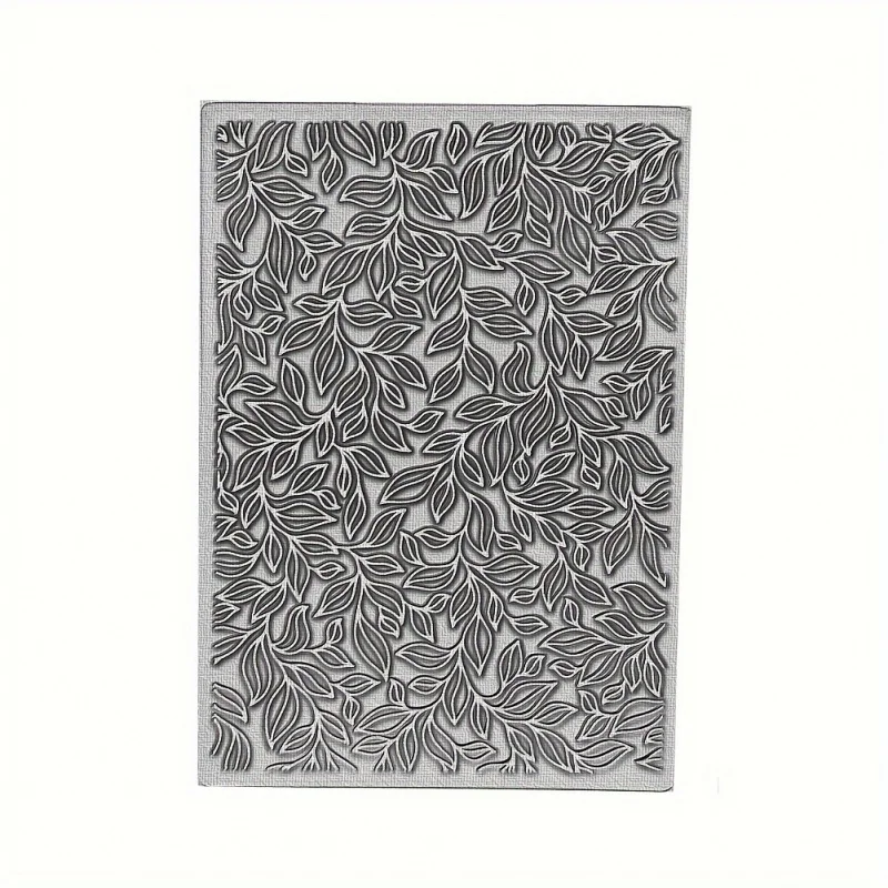 Plastic Embossing Folder (A6 Size | Vine Leaf Pattern) Paper Craft Plastic Texture Stamping Die for Card Making Scrapbooking