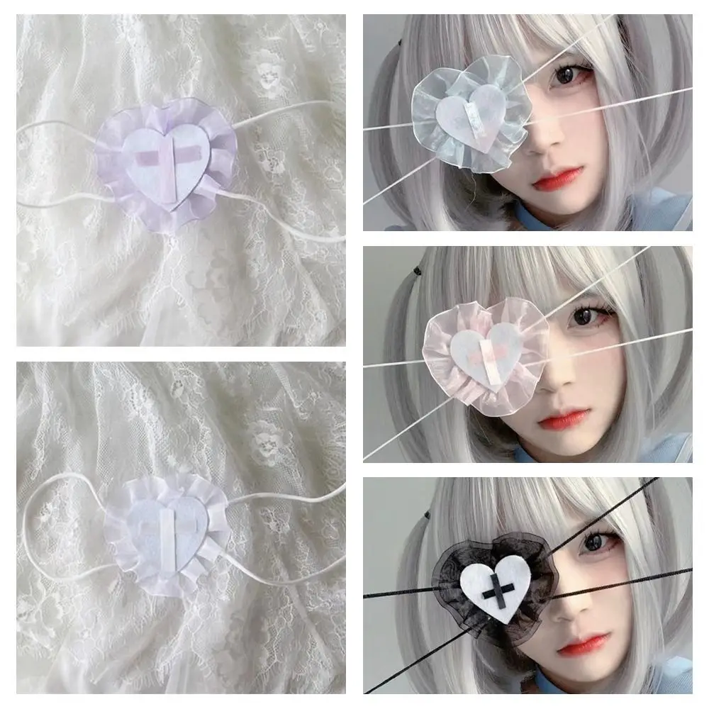 

Cute DIY Eye Props Adjustable Cosplays Blindfold Single Eye Lolita Eyeshade Girls