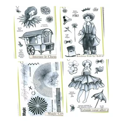 2024 Nowa francuska pieczęć słów do scrapbookingu / albumu fotograficznego DIY Dekoracyjny przezroczysty stempel B0058