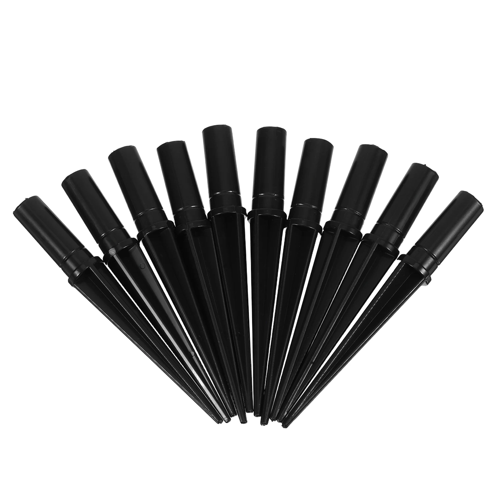 

10 Pcs Ground Stake Solar Light 12x110mm Black Plastic Durable Waterproof Garden Accessories LED Decorative Stakes