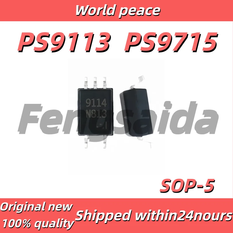 (1-10pcs)100% Brand new originalNEC9113 PS9113 PS9715 SOP5 Patch Photocoupler High-Speed Optocoupler