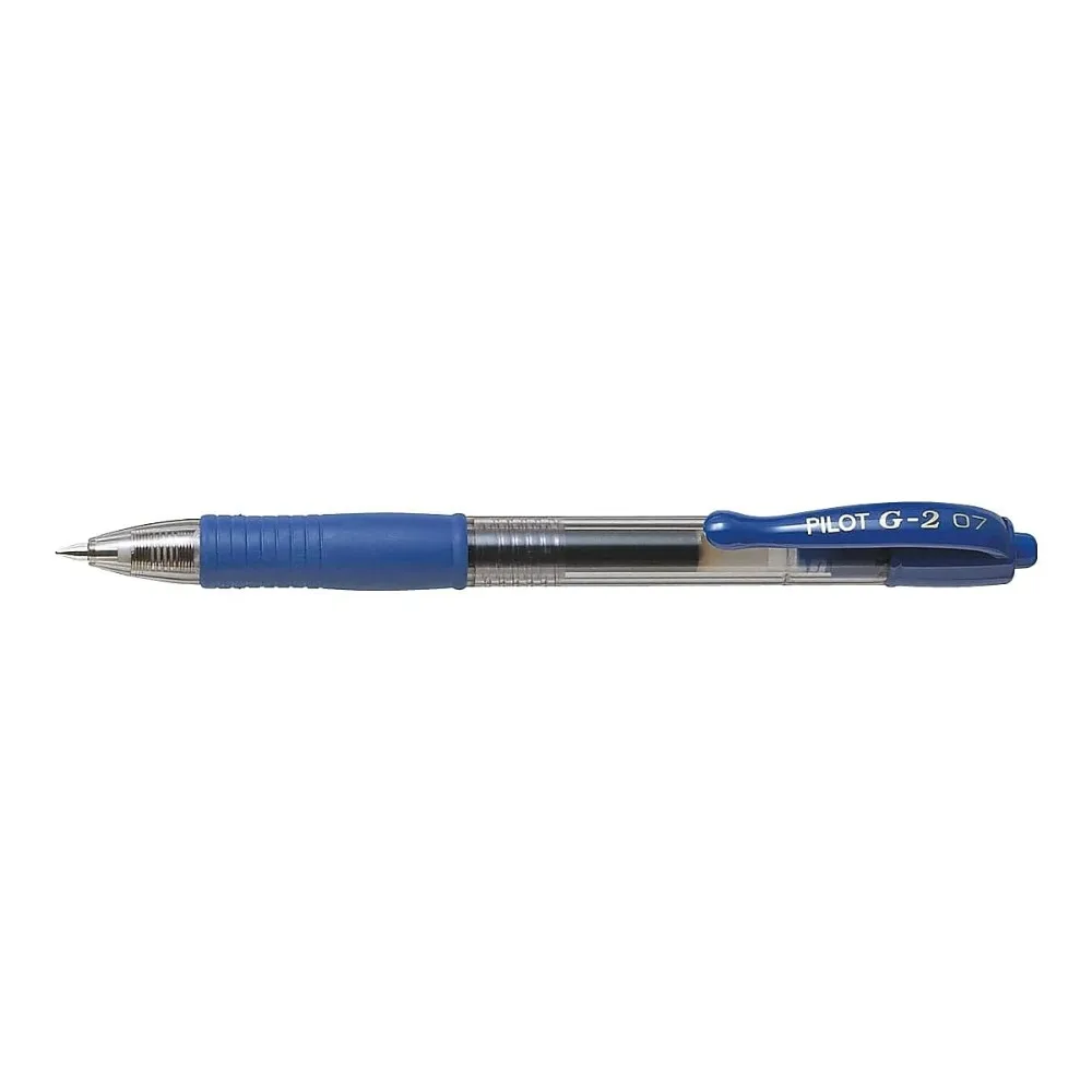 Retractable Gel Pens, Fine Point (0.7 mm), Blue Ink, 5 Count 588909355 image 2