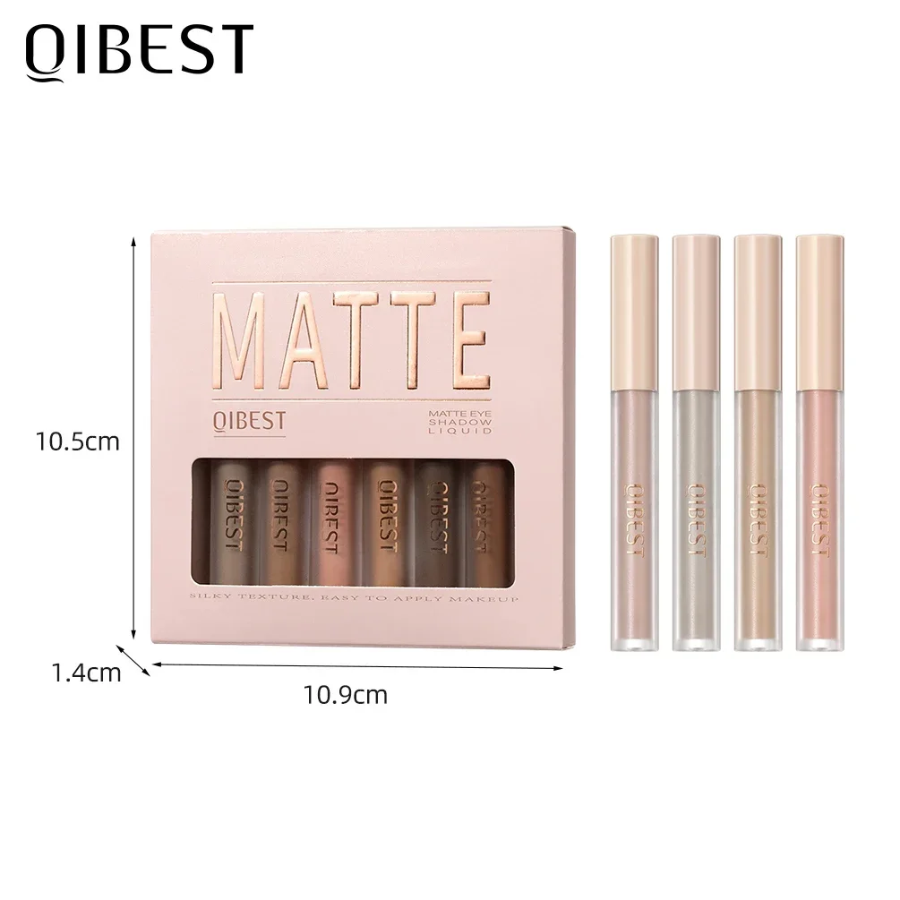 8PCS Matte Liquid Eyeshadow Kit Velvet Contouring Shadow Pigments Natural Waterproof Long Lasting Professional Makeup Cosmetics