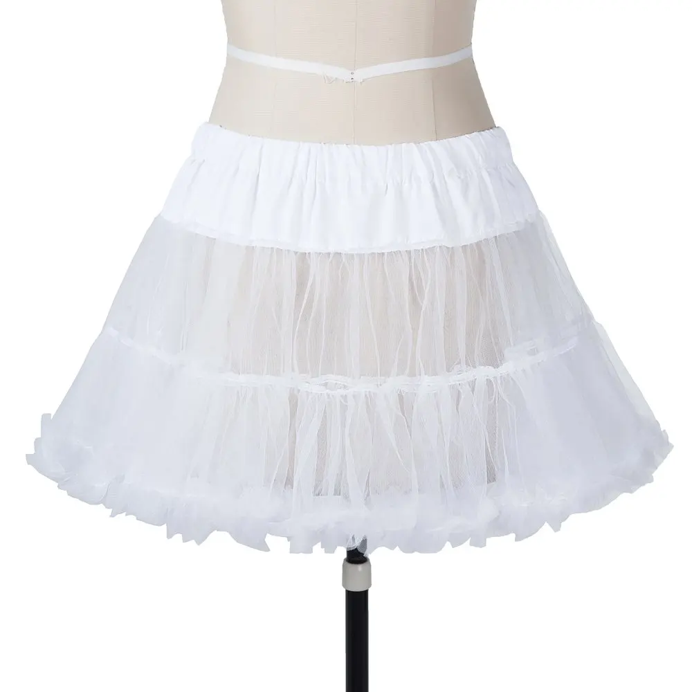 Ropa interior Retro de los años 50, enagua, tutú de Rock, negro y blanco, 2023