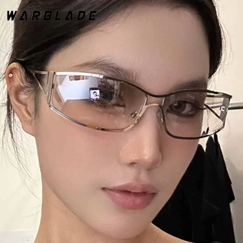 

Fashion Designer Personality Y2K One-Piece Women's Sunglasses Popular Brand Cyberpunk Men Sunglass Outdoor Sports Eyewear UV400