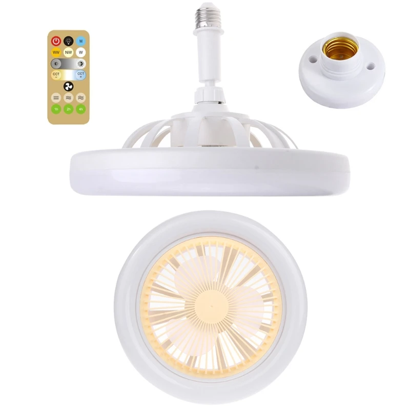 30W AC86-265V LED Cooling Fan Brightness/Color/Angle Adjustment for Home Kitchen