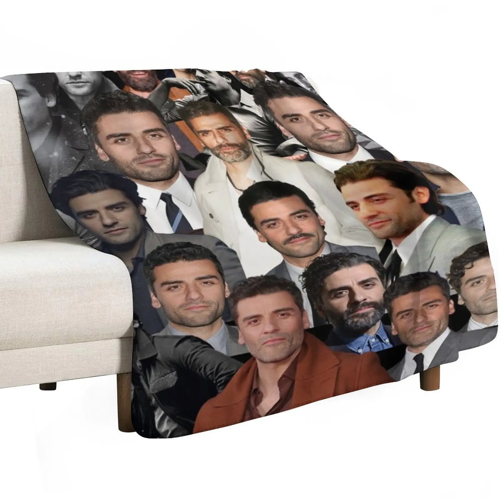 oscar isaac photo collage Throw Blanket Loose Tourist Personalized Gift Bed Fashion Sofas Blankets