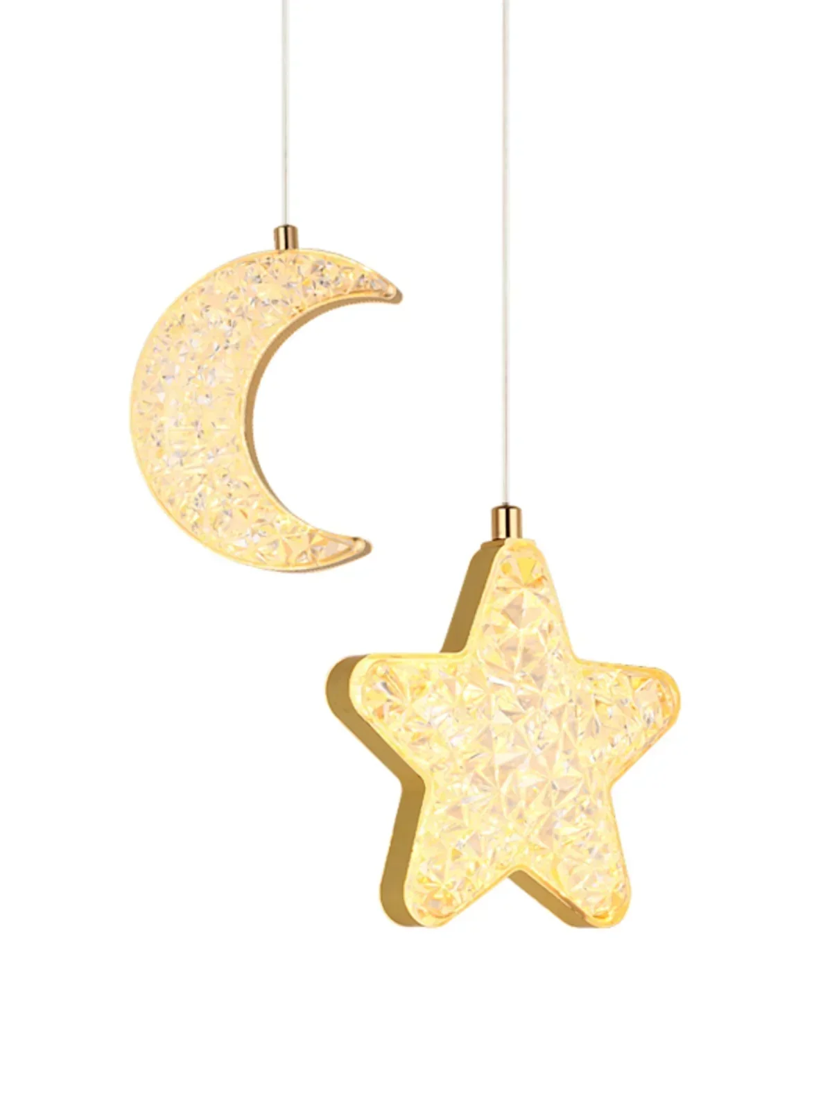 

Скандинавский домашний декор: Стильный светодиодный подвесной светильник «Луна и Звезды» для гостиной, спальни, прикроватной зоны, внутреннего освещения