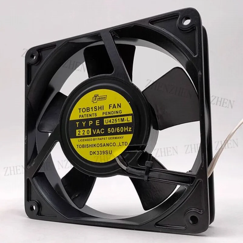 

Y 1 Pc. Fan FOR TYP EU4251M-L AC220V 12025 12cm metal cooling fan 2 wire