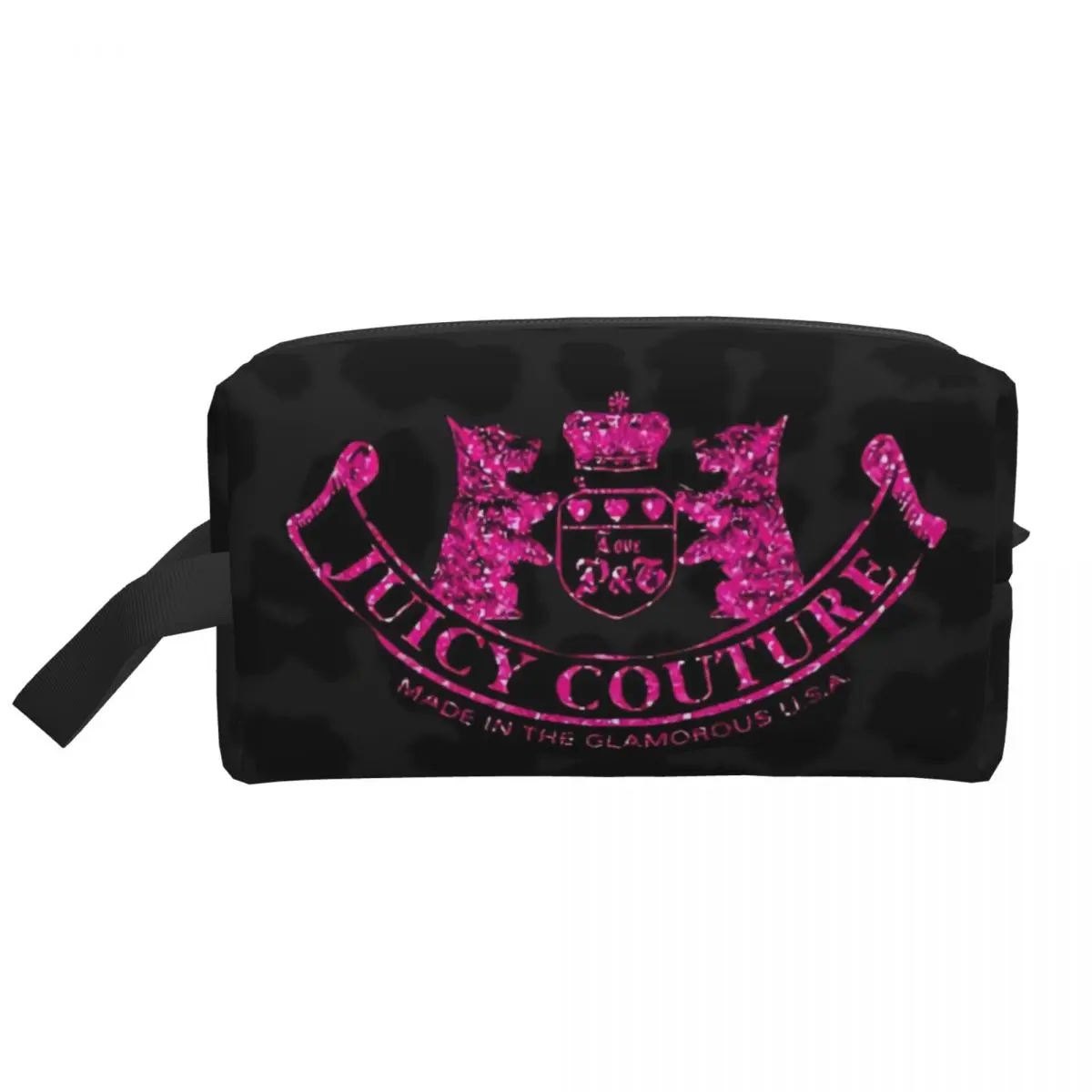 J-Juicy-C-Couture Bolsa grande para maquillaje, bolsa de cosméticos para hombres y mujeres, bolsa de almacenamiento para artículos de tocador