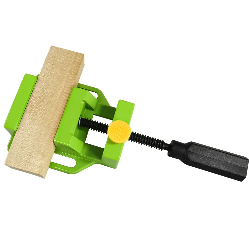 ALLSOME 2.5 Inch Bench Flat Vise Tong Multifunction Aluminum Drill Press Vise Table For Milling Engraving Woodworking Power Tool