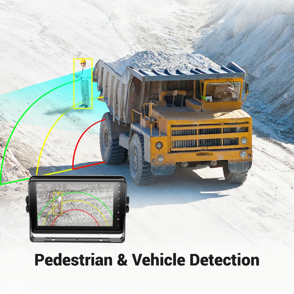 STONKAM الشركة المصنعة Adas Ai Dashcam 4g كاميرا مزدوجة لشاحنة التعدين والمركبات الثقيلة #3