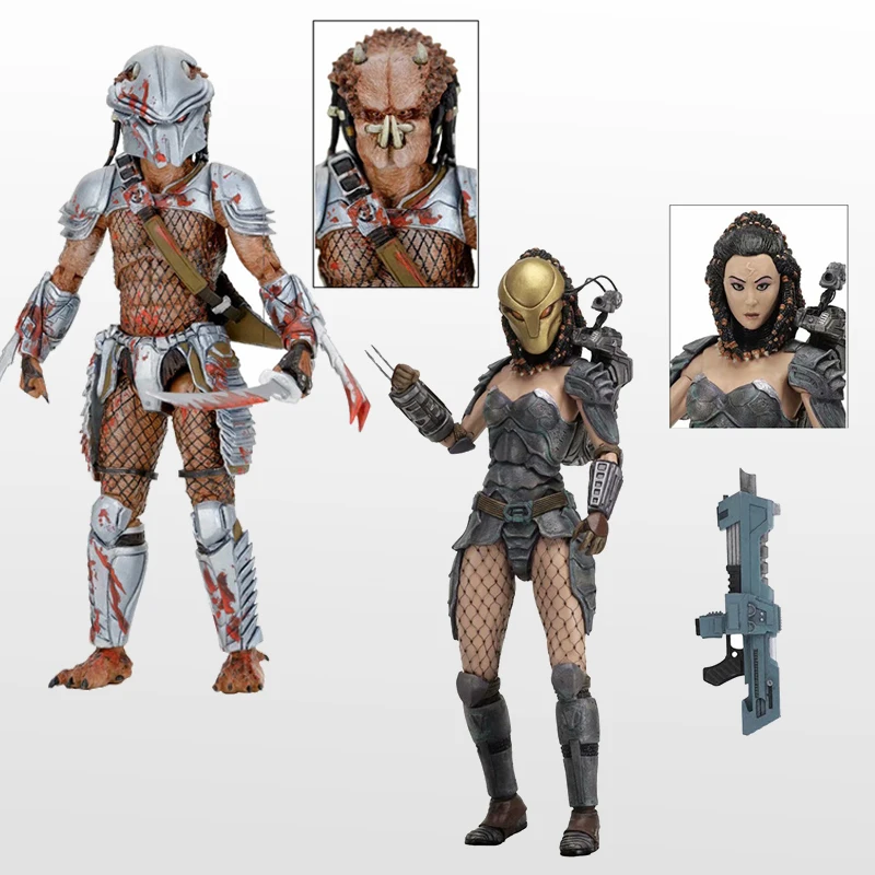 NECA Alien VS Predator Action Figure Masked Scar Elder Predator Machiko Noguchi Life Death Hornhead PVC Collectible Model Gifts