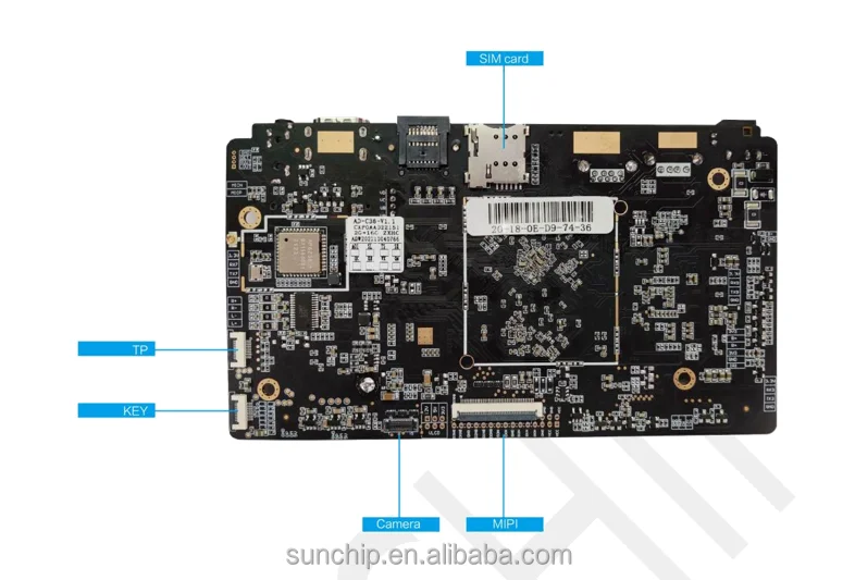 NPU 1.0Top android 11.0 carte tablette rk3566 carte mère intégrée simple carte pour tablette intelligente distributeur automatique