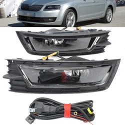 For Skoda Octavia Mk3 A7 5E Sedan & Combi 2013 2014 2015 2016 Front Bumper Fog Light Fog Lamp Grille Trim Or Fog Lamp Wire