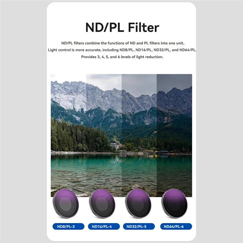 

For DJI Osmo Action 4 ND CPL Filter Kit Lens Set CPL ND8/16/32/64/1000 Filters For Action 4 Action Camera