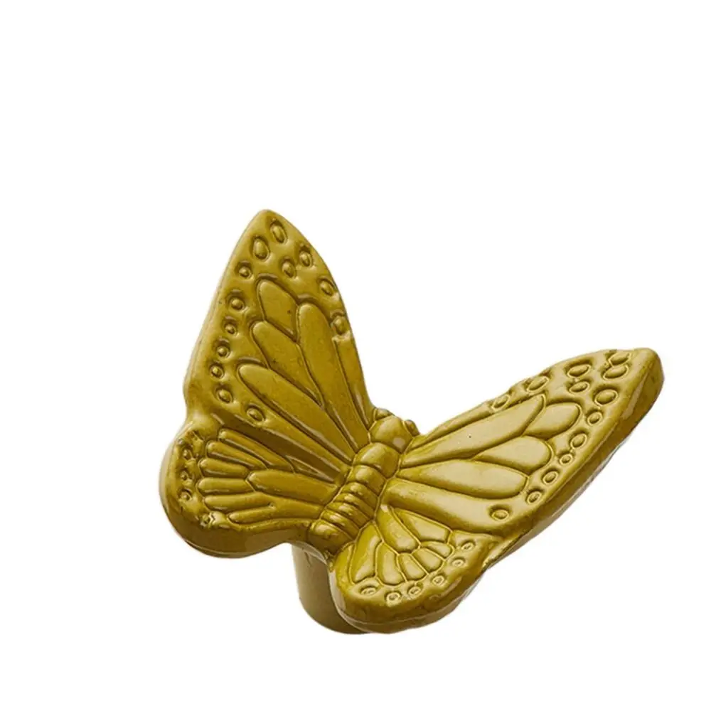 الإبداع ثقب واحد العتيقة مقبض كابينة سبائك الزنك خمر مقابض سحب الباب الحيوان فراشة مقابض أدراج خزانة الملابس