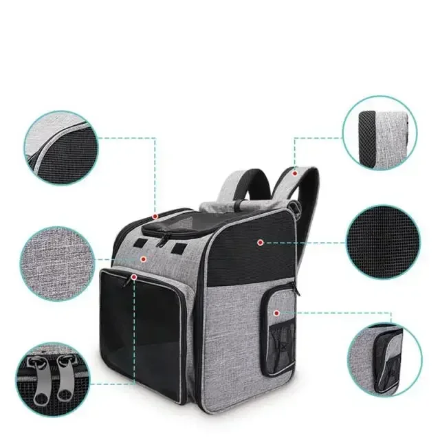 Amazon hot sell pet bag handbag dog bag low MOQ MIT pet carrier for Textured Pet Backpack