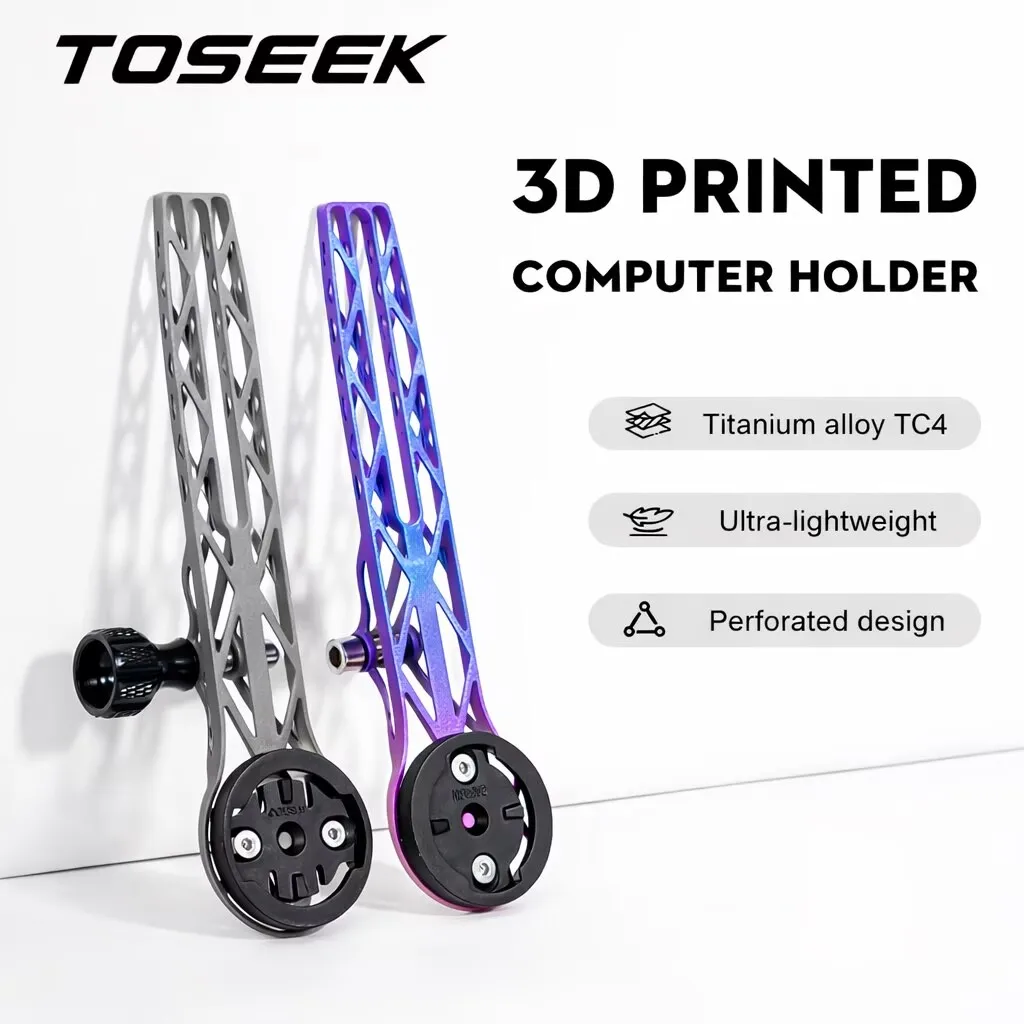 

TOSEEK Titanium Alloy 3D Printed Computer Holder Bike Speedometer Mount Bicycle Stopwatch Bracket For Wahoo Garmin Mount