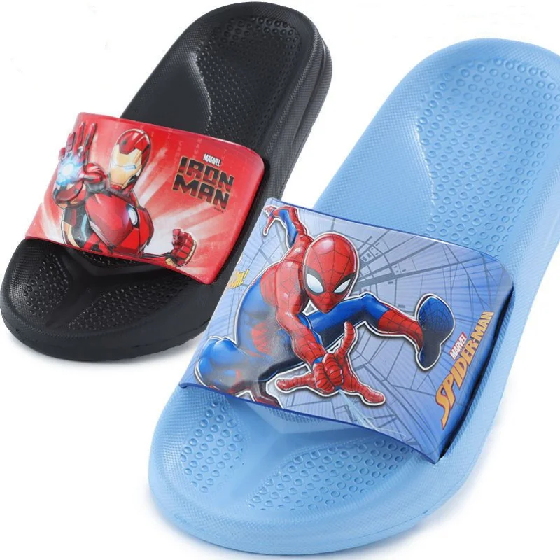 Avengers Alliance Marvel Series Peripheral Kawaii Children\'s Slippers Non-slip Bathroom Soft Bottom Slippers Gifts for Friends