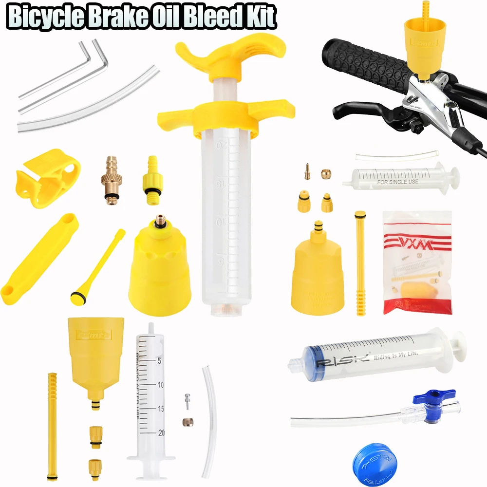 Bicycle Hydraulic Disc Brake Oil Bleed Kit Tools Disc System Use Mineral Oil brakes for L-TWOO Road Bike Accessories