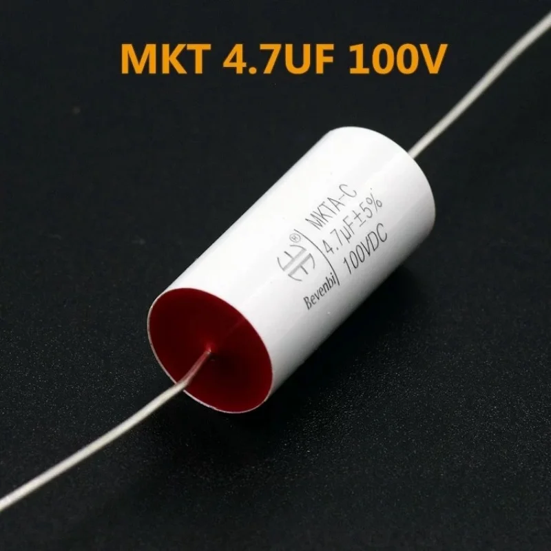 1PCS 2.2/3.3/4.7UF 250V 100V MKT Axial Infinite Thin Film Audio Coupling Crossover Capacitors