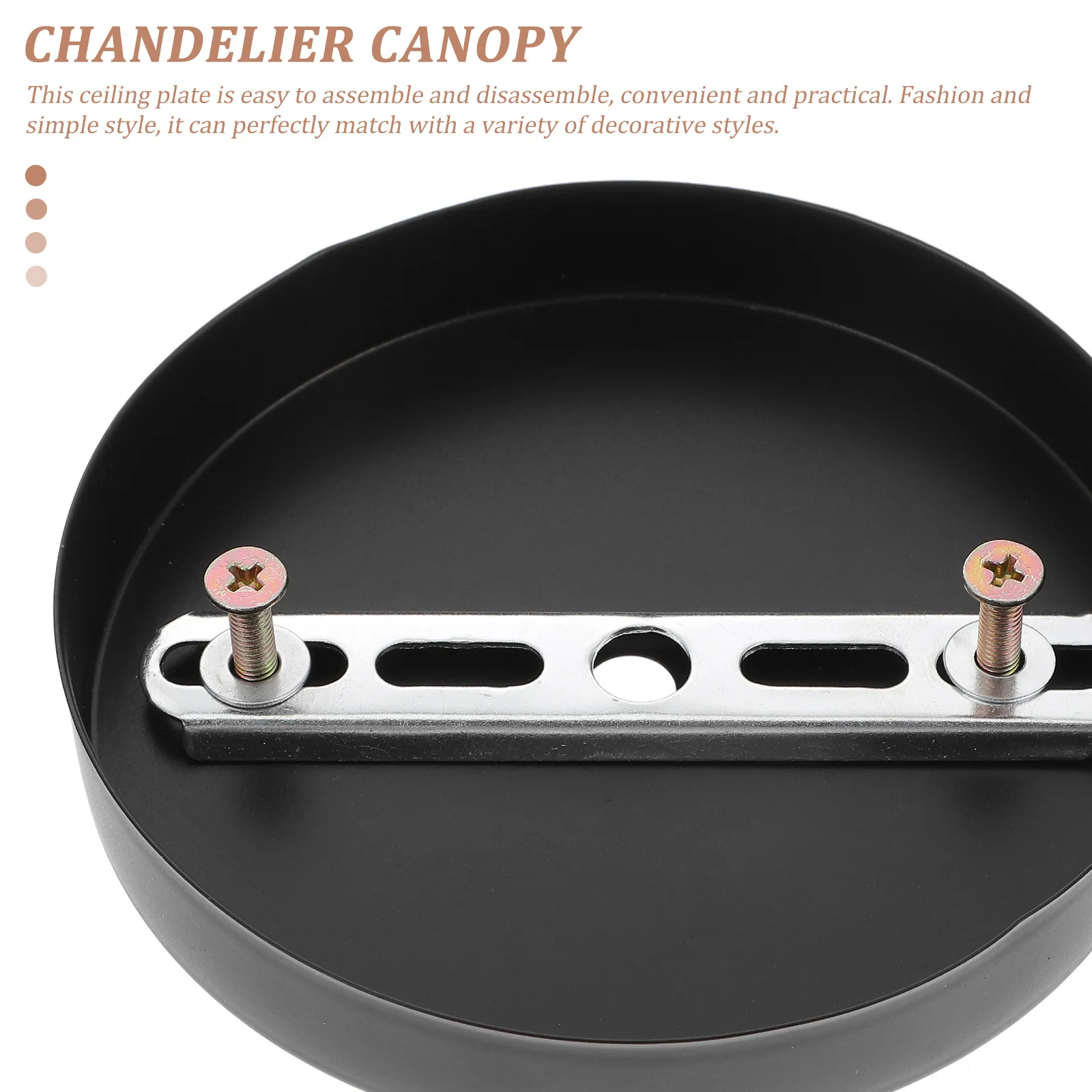 

Ceiling Light Cover Plate Sturdy Pendant Canopy For Chandelier Mounting Bracket Lighting Fixture Diy Kit Ceiling Canopy
