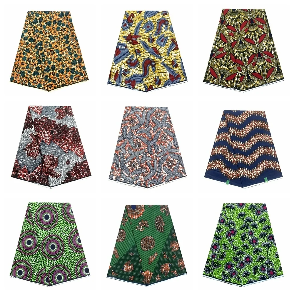 

New arrival ankara wax 100% cotton african wax prints cloth real pagne wax Veritable high quality real ankara fabric for dress