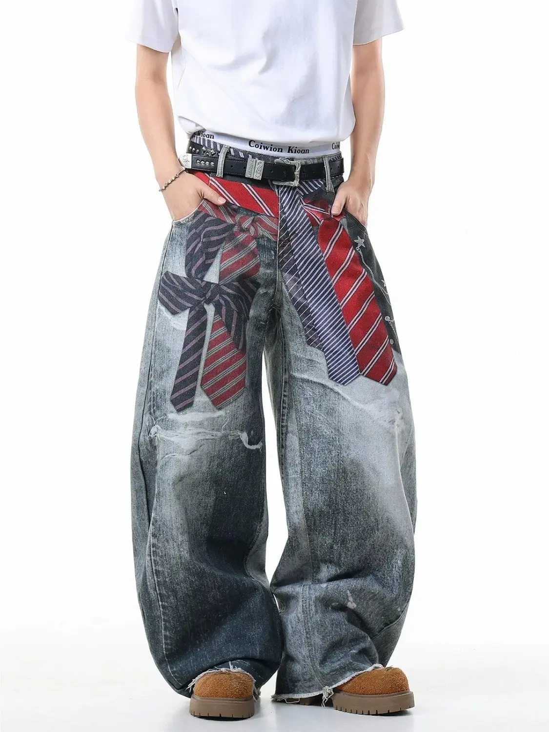 Gradient Autumn 2026 Blue Jeans Women Y2K Vintage High Waisted Jeans Straight Streetwear Loose Large Wide Leg Denim Pants