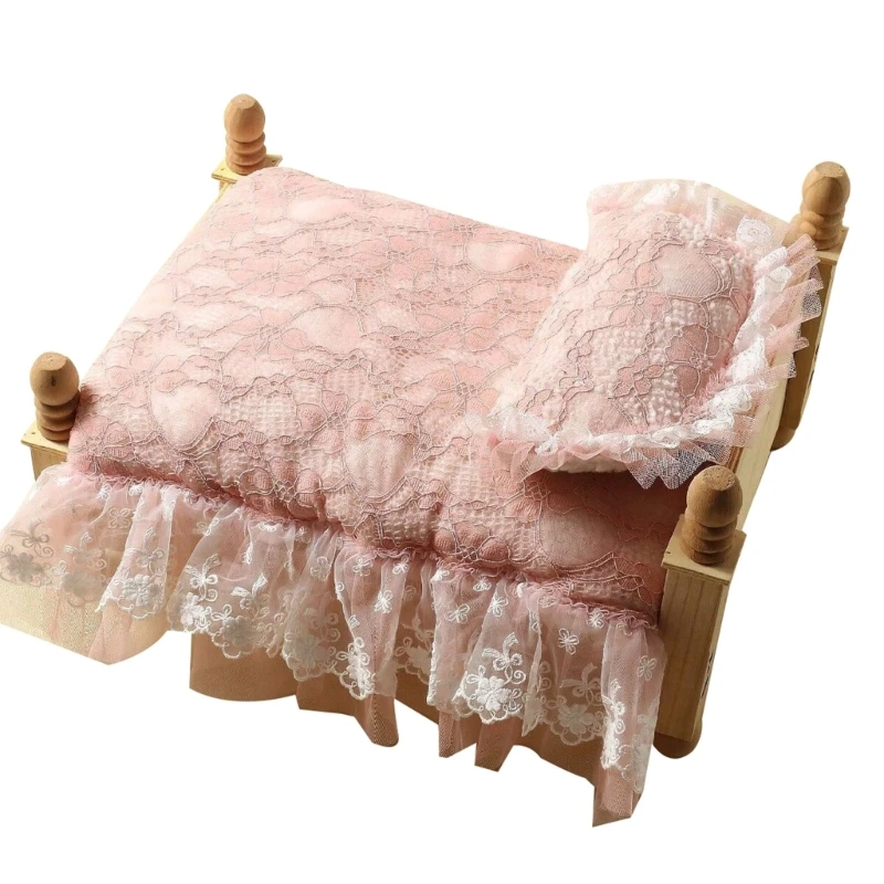 RIRI Photography Props Lace Mattress Posing Pillow Skin-Friendly Cushion Baby Photo Furniture Newborn Shower Gift