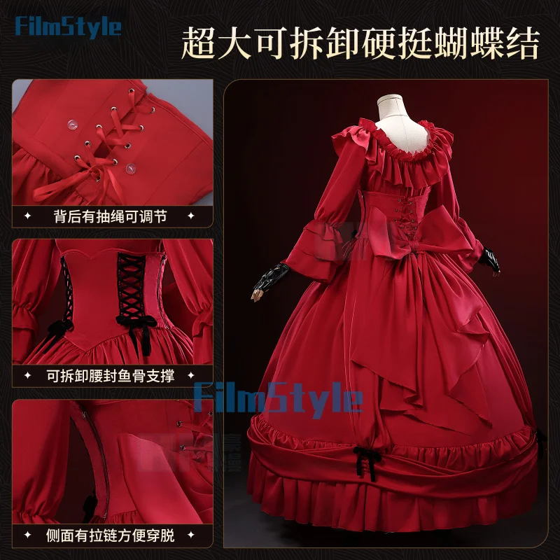 

Scarlet Cosplay Costume Uniform Halloween Carnival Party Christmas Play Role Clothes Clothing