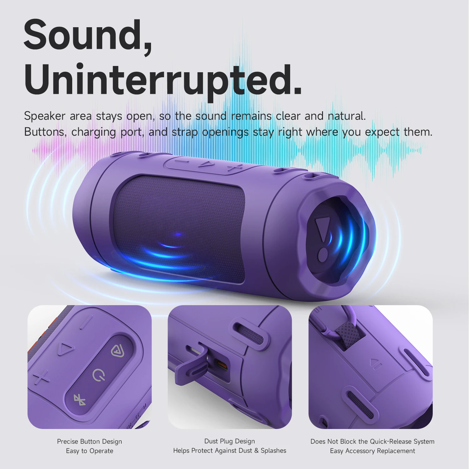 Etui SIKAI do głośnika Bluetooth JBL flip7 Silikonowa osłona ochronna odporna na zarysowania i wstrząsy, etui podróżne — zdjęcie produktu 2