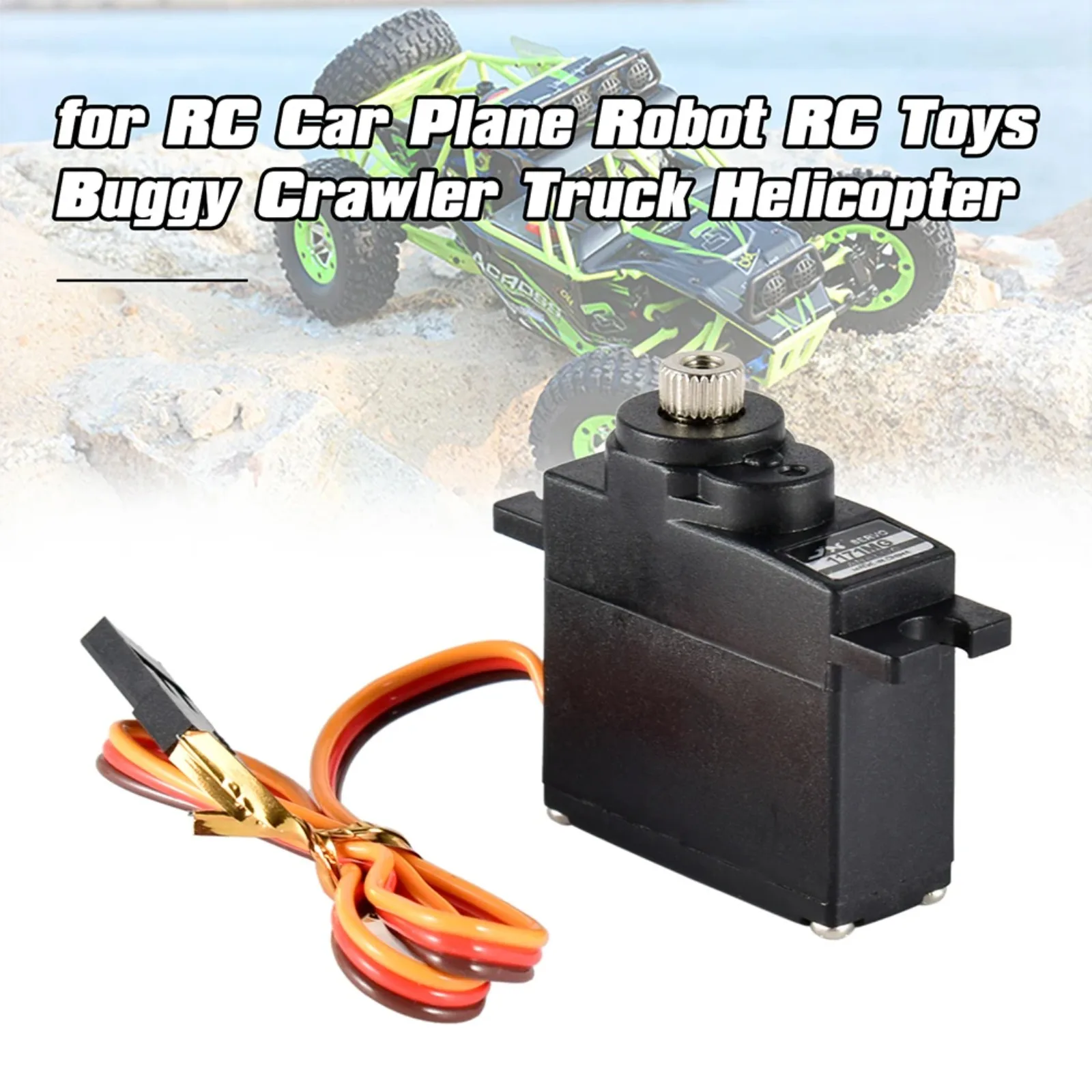 

JX Servo PS-1171MG 17 г 3,5 кг Крутящий момент с металлической шестерней Аналоговый сервопривод для радиоуправляемого автомобиля/самолета/робота/вертолета