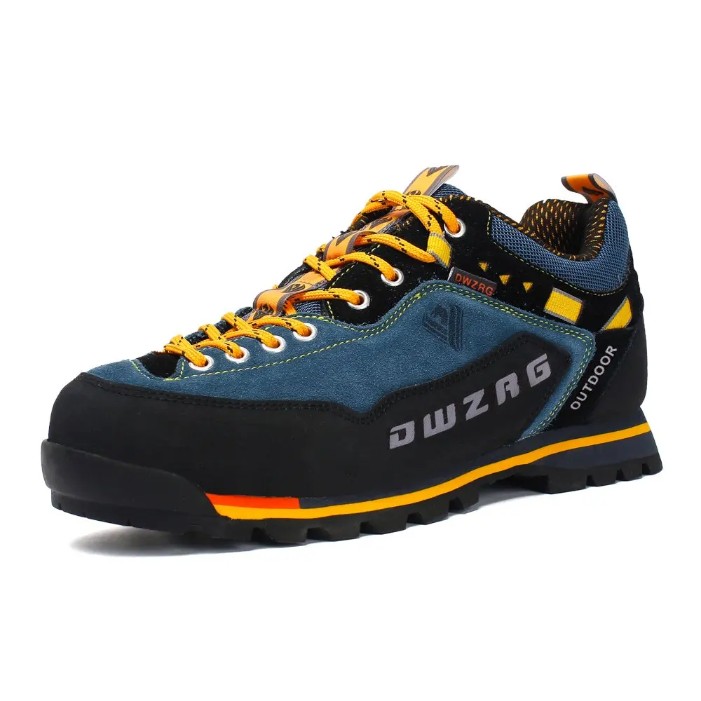 DWZRG Waterproof Hiking Shoes Mountain Climbing Shoes Outdoor Hiking Boots Trekking Sport Sneakers Men Hunting Trekking