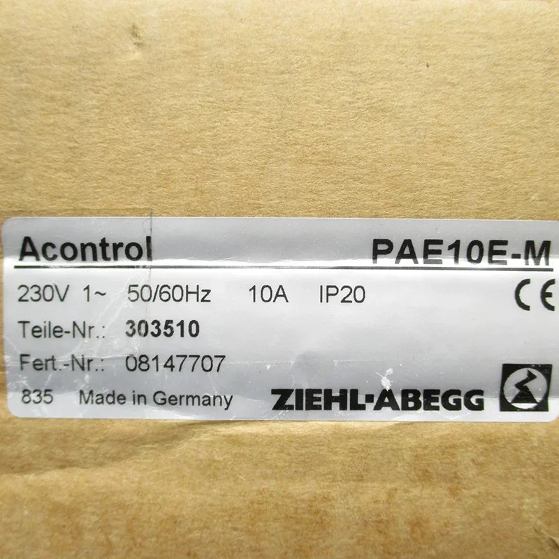 2025 New Original ZIEHL-ABEGG PAE10E-M Frequency Control Acontrol 230v