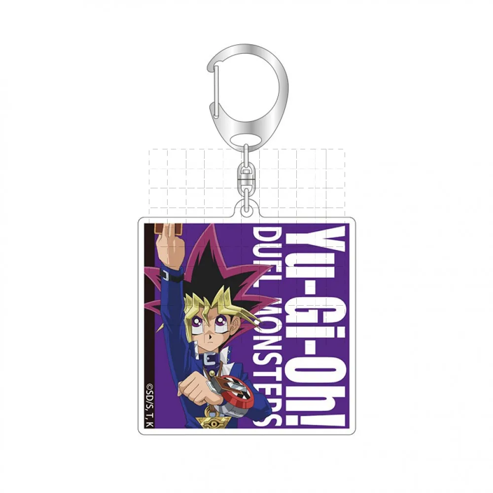 Game Yu-Gi-Oh! Duel Monsters Keychain Doll Anime YuGiOh Yugi Muto Kaiba Seto Bakura ATEM Acrylic Keyring Bag Pendant for Gift