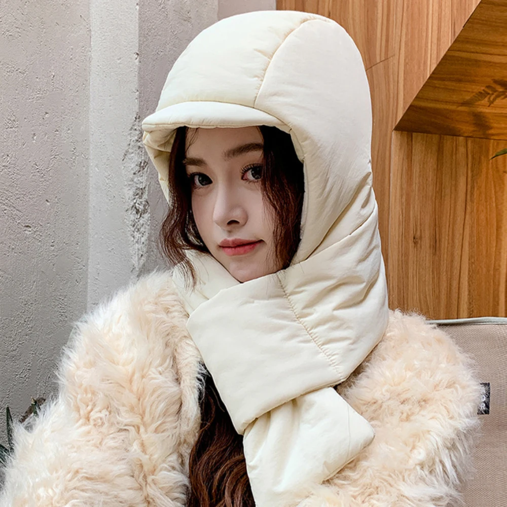 HT4495 Thick Warm Winter Hats for Women New Fashion Snow SKi Trapper Earflap Cap Female Hat with Scarf Ladies Riding Russian Hat