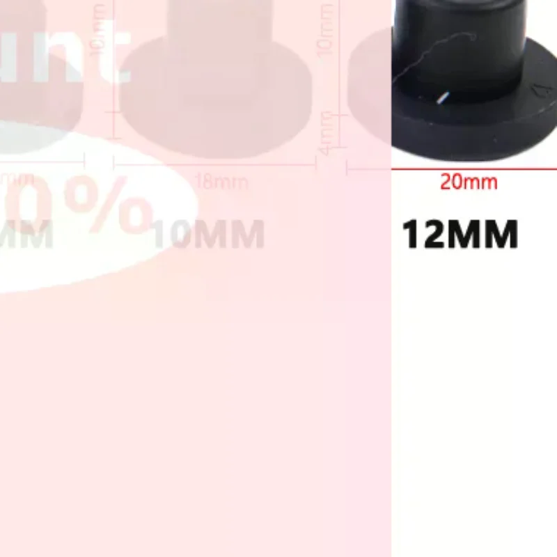 [10Pcs Rubber Hole Caps 3-12mm High Temperature Resistance Seal Hole Plugs]