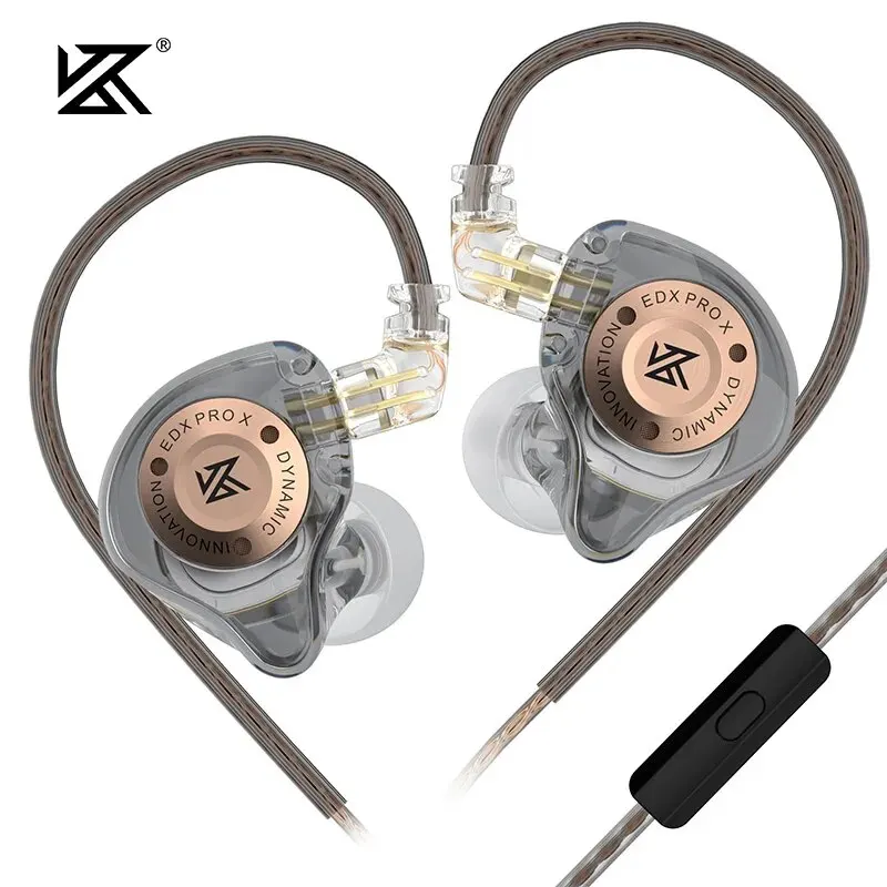 KZ EDX PRO X Bedrade koptelefoon HIFI Stereo Bass Muziek Oordopjes In-ear Sporthoofdtelefoon Ruisonderdrukkende gamingheadset