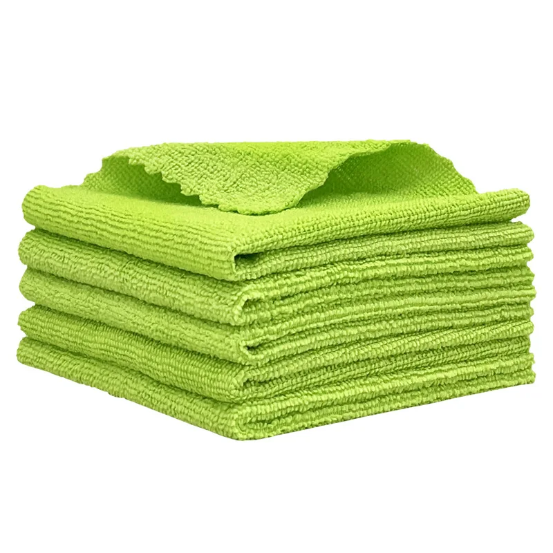 7Pk/14Pk Wavy Edge Colorful Cleaning Cloth Microfiber Cleaning Cloth Kitchen Oil Removal and Stain Removal Cleaning Cloth Double-Sided Dual-Action Cleaning Cloth Strong Water Absorption and Stain Removal Cleaning Cloth