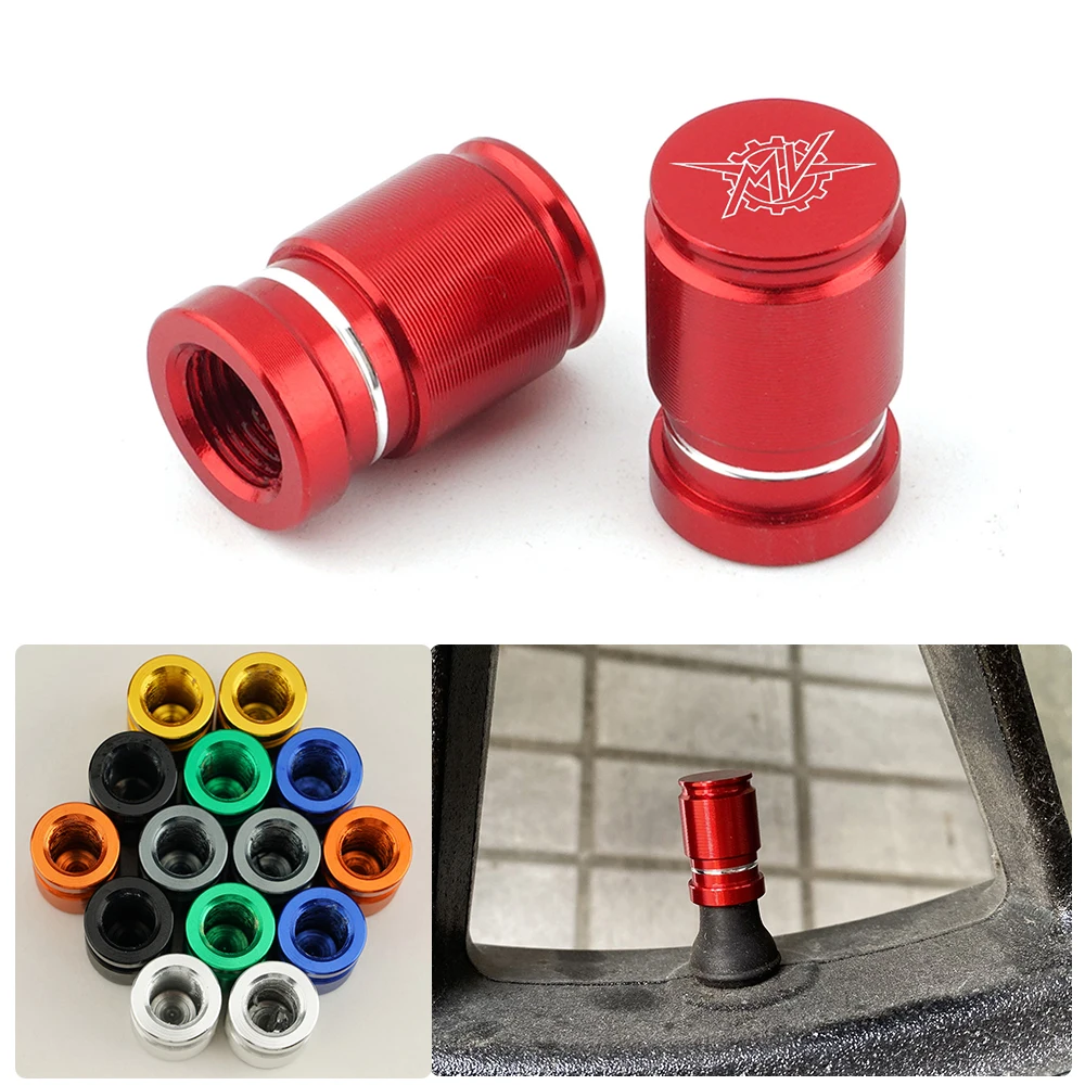 For MV Agusta F3 675 800 Brutale 800 1000 Turismo Veloce RC Motor Top-grade Accessories Wheel Tire Valve Caps Airtight Covers