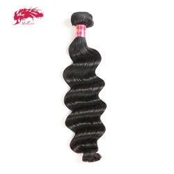 Ali Queen 10A Unprosseded Raw Virgin Hair Weave 1Pcs Whosales Price 12-30inch Brazilian Loose Deep Bundles Human Hair 100% Woman