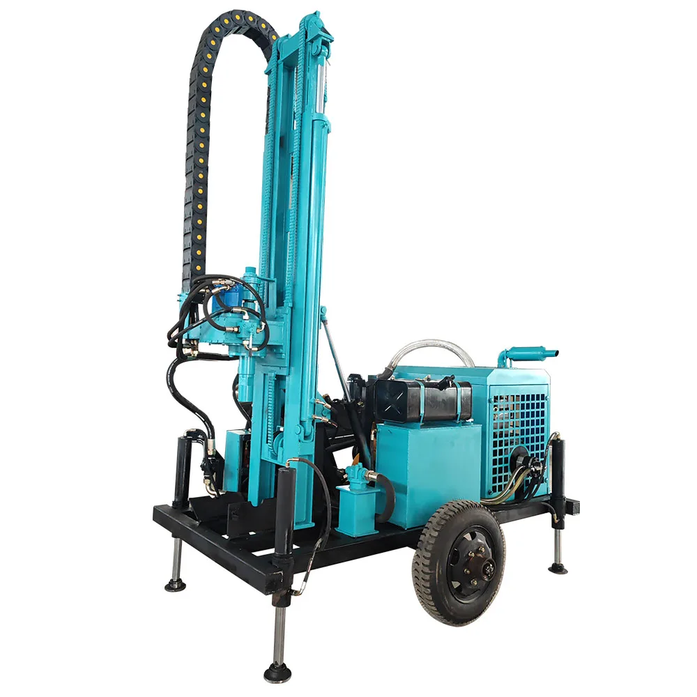 Hydraulic Drilling Rig 200-800m Dual Purpose Water Well Drill Air Water Combination Rig Crawler Core Drill