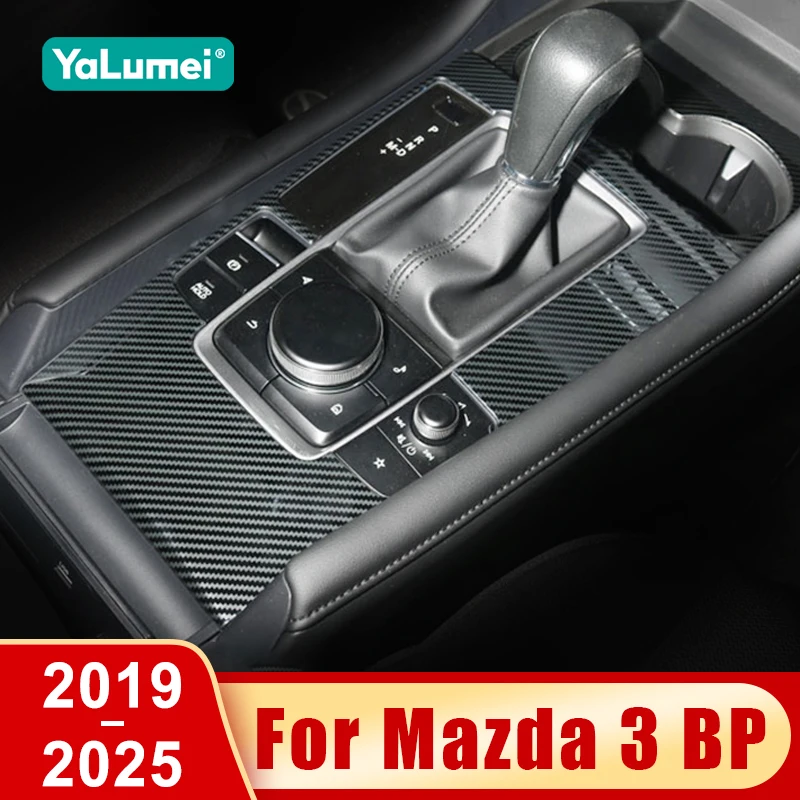 Für Mazda 3 BP 2019 2020 2021 2022 2023 2024 2025 Axela Auto Zentrale Konsole Getriebe Shift Panel Abdeckung wasser Tasse Rahmen Zubehör