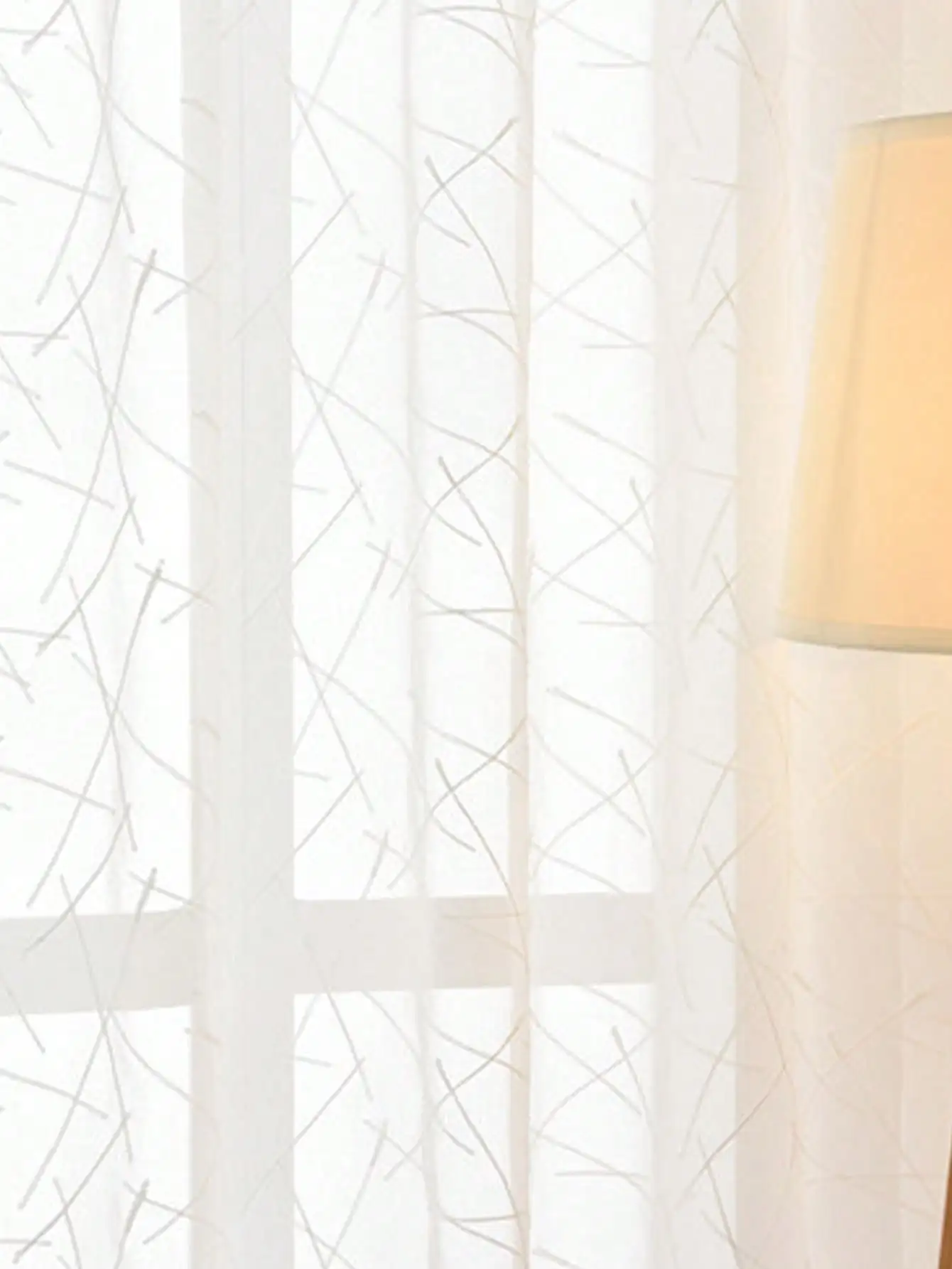 Modern Minimalist Style Intertwined Lines Embroidery Random Line Curtains Living Room Bedroom Balcony Blackout Curtains