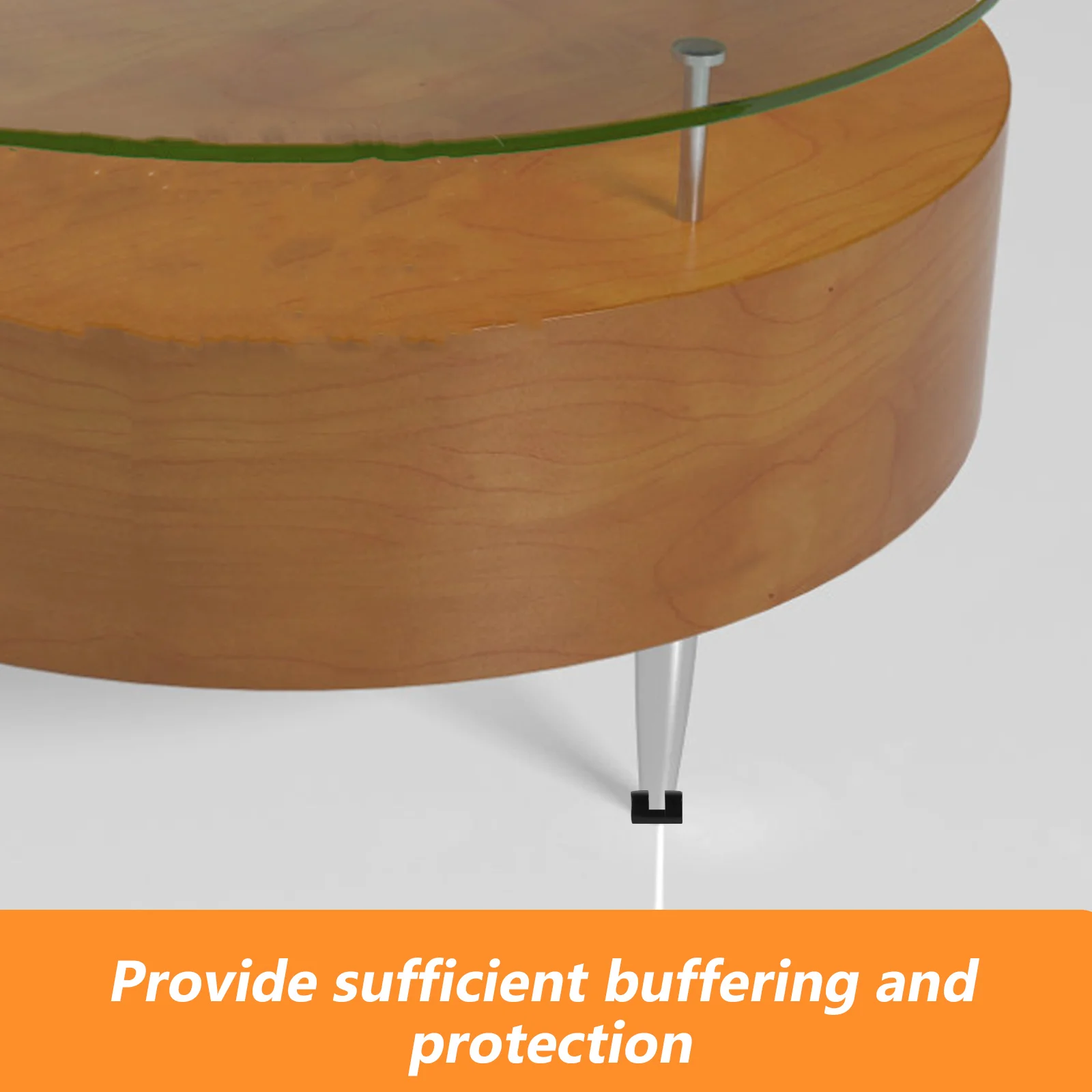 

50Pcs C Shaped Chair Leg Pads Nonskid Floor Protectors Tpr Material Durable Antislip Cushions Furniture Glides